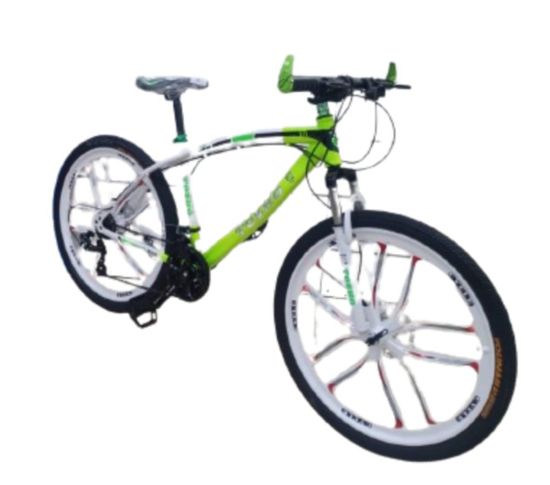 صورة دراجة رياضية مقاس 26 أخضر ليموني